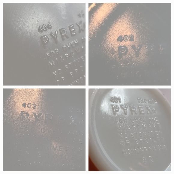 SET OF 4 VINTAGE WHEAT PATTERN PYREX NESTING BOWLS - Picture 12 of 14